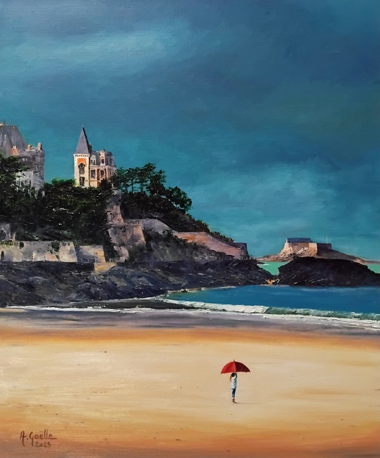 La petite fille au parapluie - Dinard
