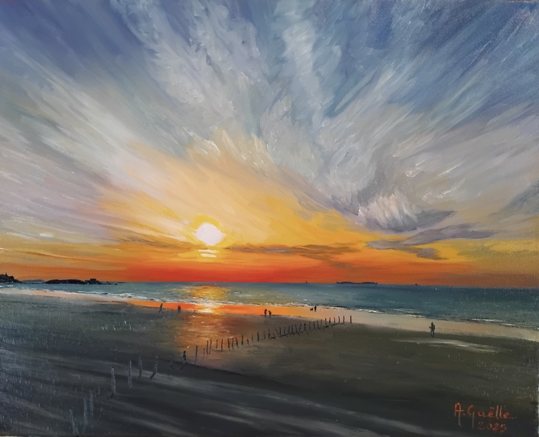 Coucher de soleil à Saint-Malo